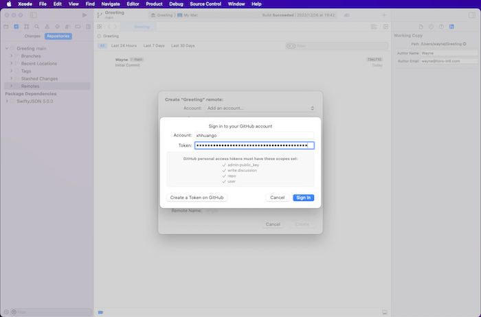 Sign in to your GitHub account.