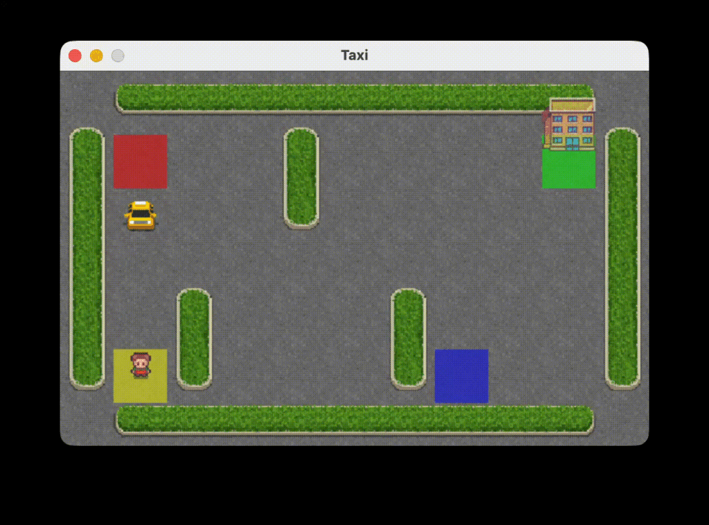 Taxi by Dynamic Programming.